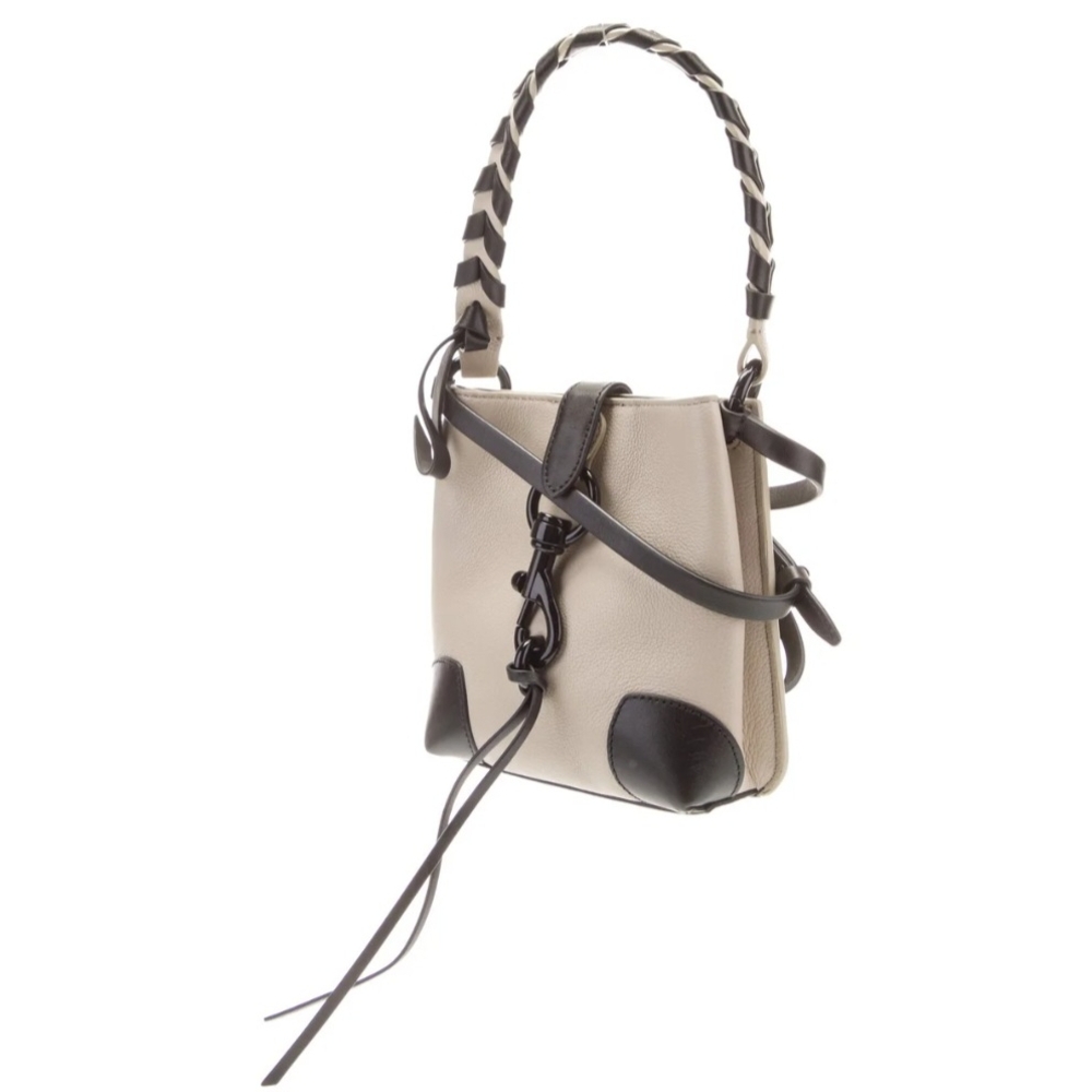 Rebecca Minkoff Stylish Black and Cream/Tan/Beige Women's Crossbody